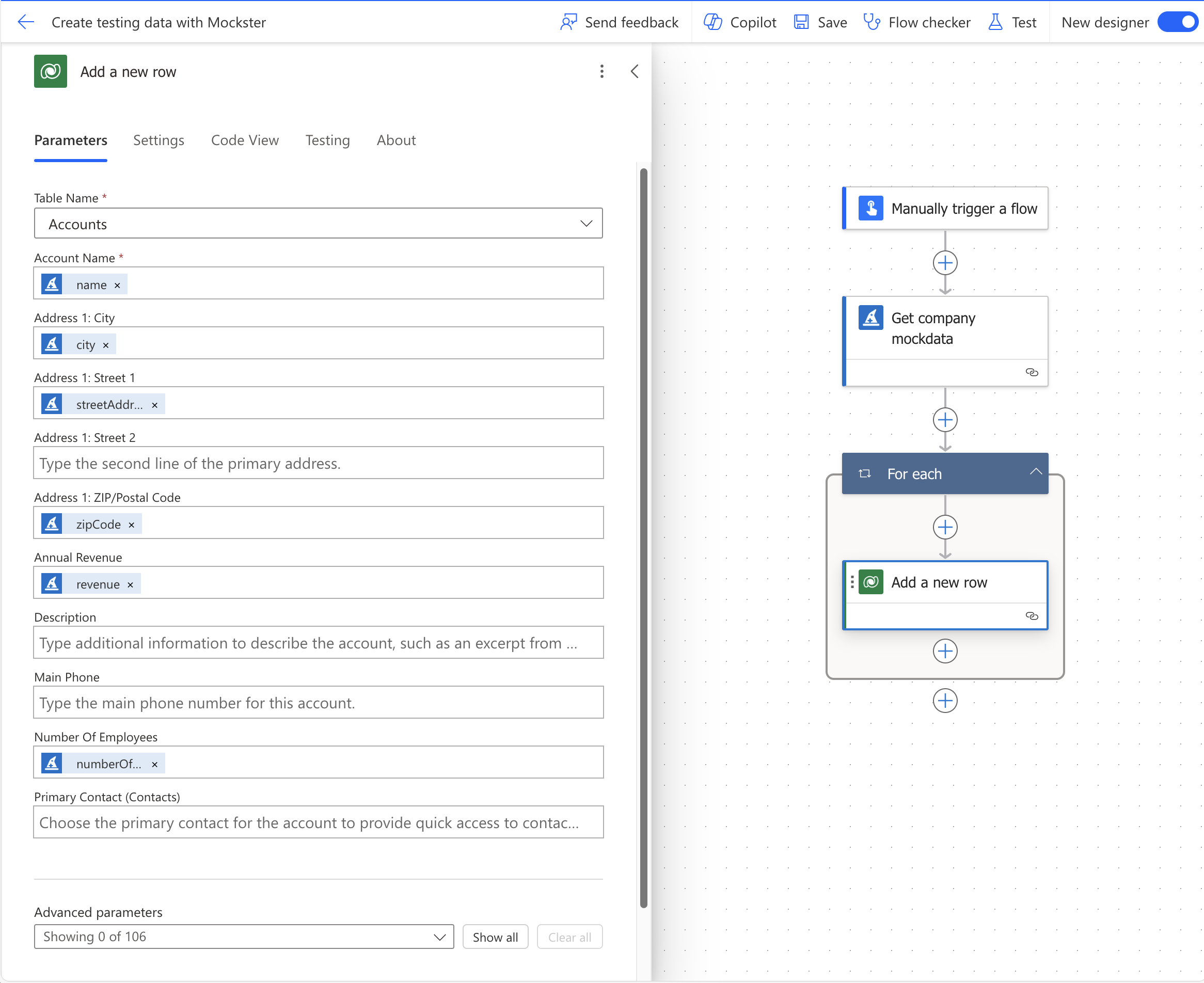 First workflow